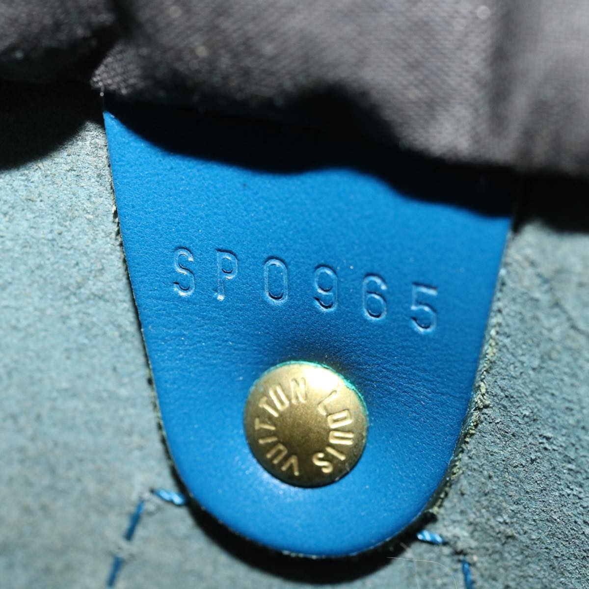 LOUIS VUITTON Epi Speedy 25 Hand Bag Toledo Blue M43015 LV 70114