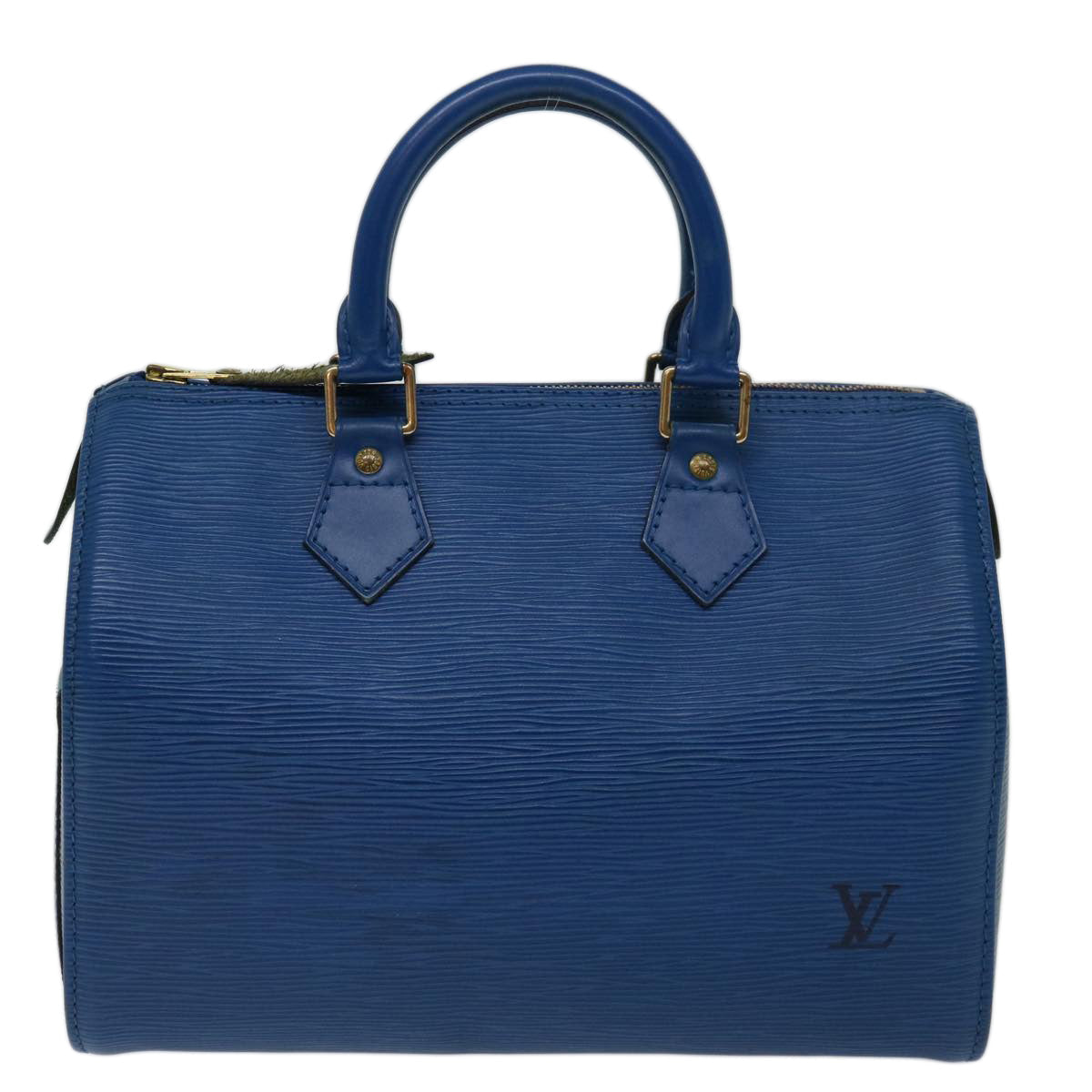 LOUIS VUITTON Epi Speedy 25 Hand Bag Toledo Blue M43015 LV 70114