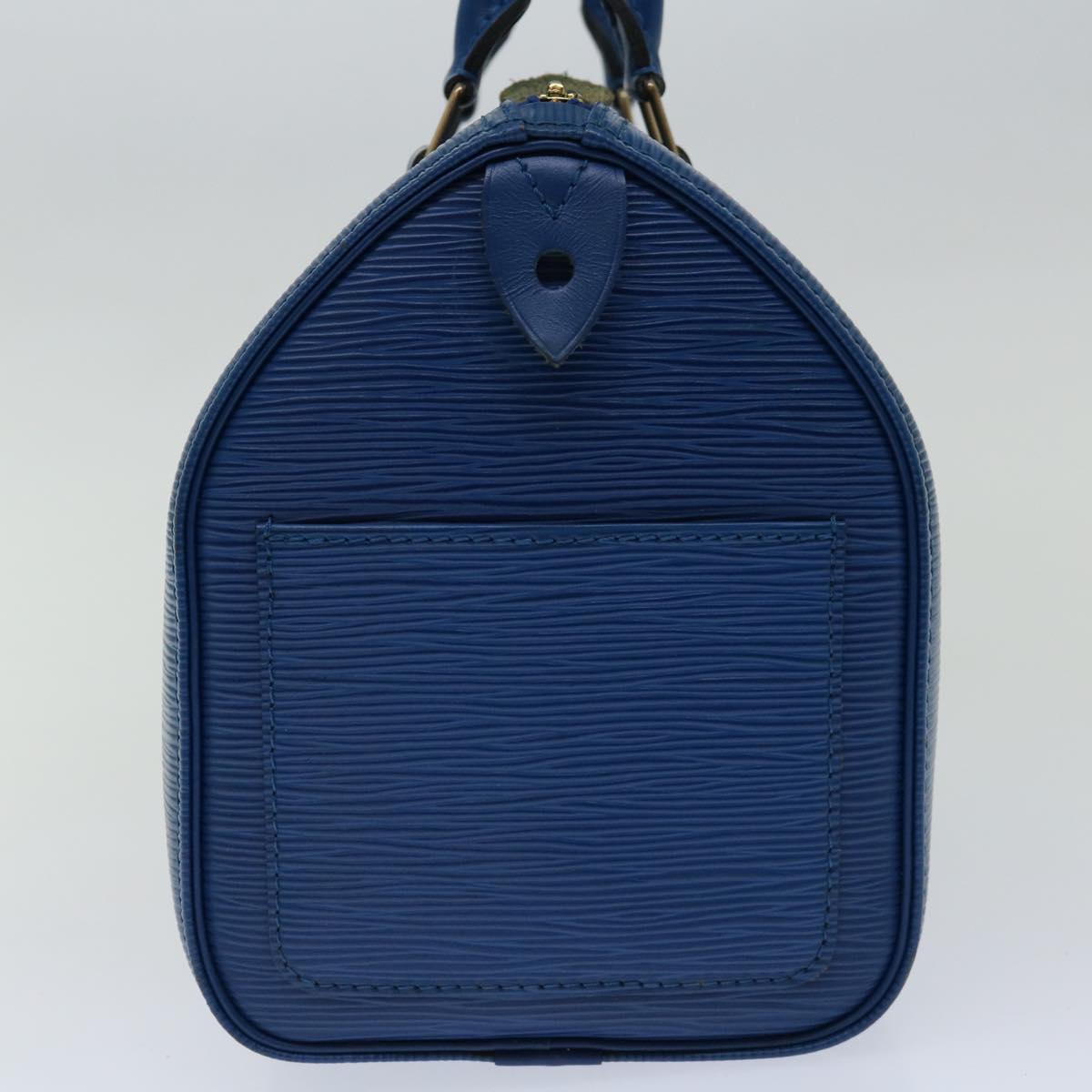 LOUIS VUITTON Epi Speedy 25 Hand Bag Toledo Blue M43015 LV 70114