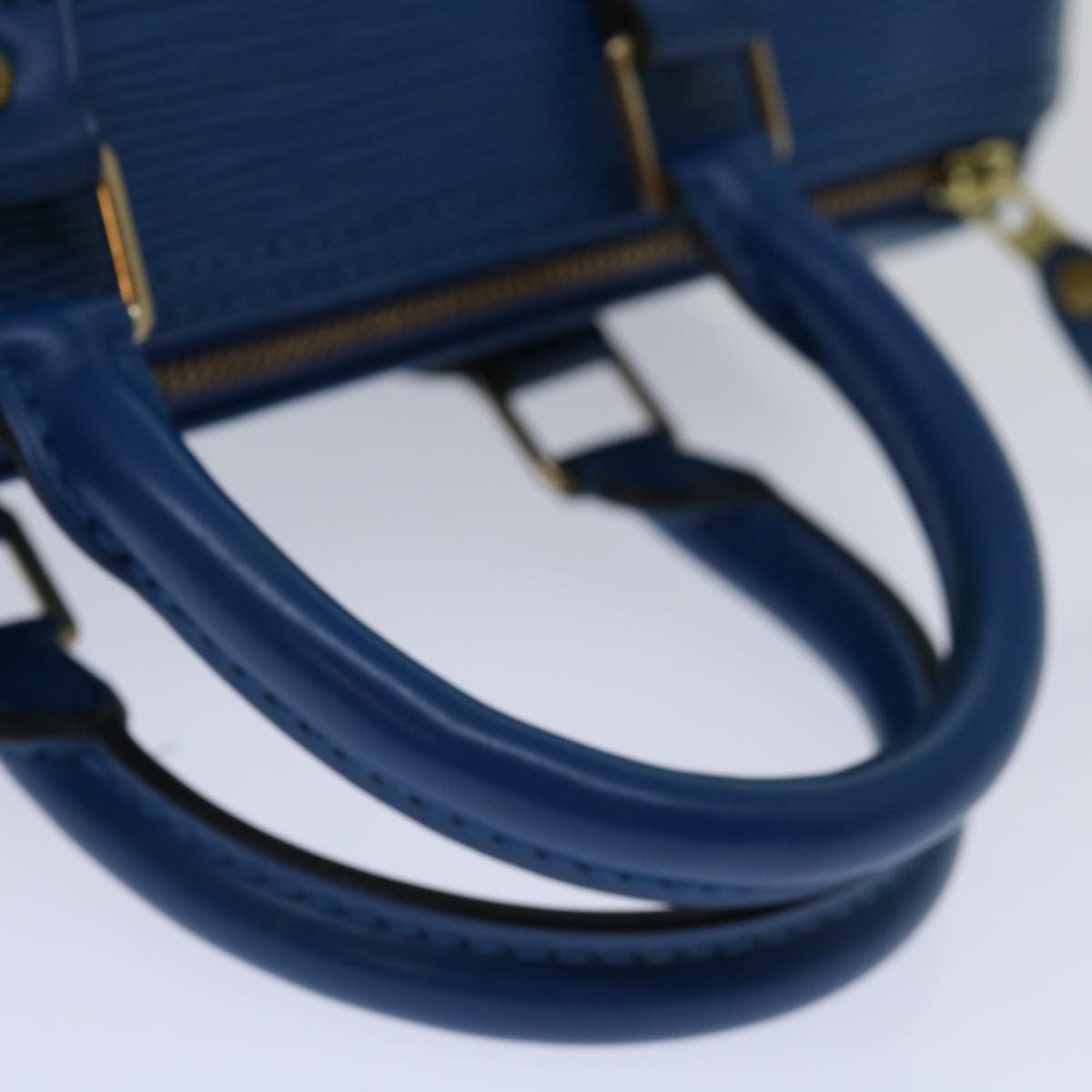 LOUIS VUITTON Epi Speedy 25 Hand Bag Toledo Blue M43015 LV 70114