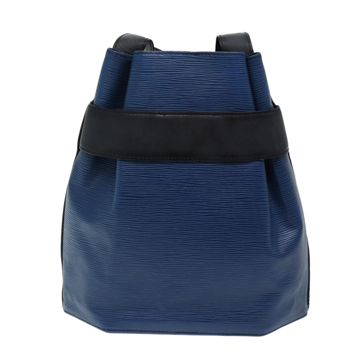 LOUIS VUITTON Epi Sac Depaule PM Shoulder Bag Blue Black LV 70115