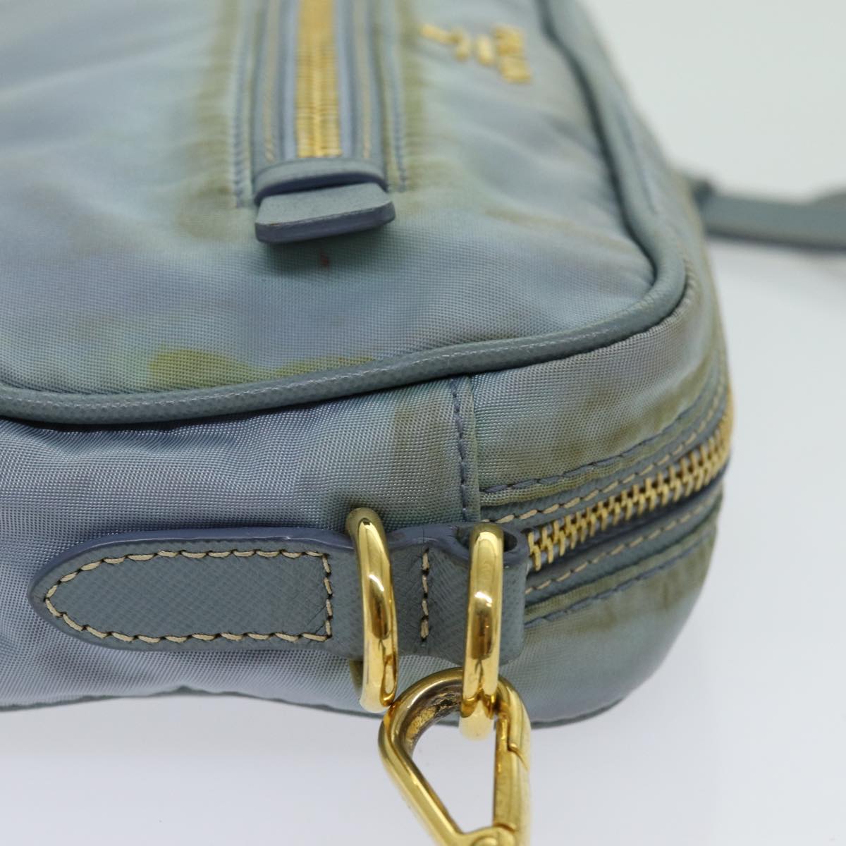 Luxury PradaShoulder Bag Nylon Light Blue 70157