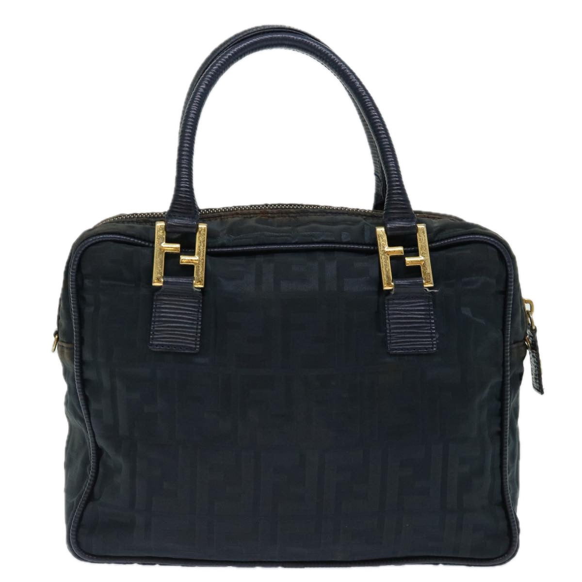 Luxury FendiZucca Canvas Hand Bag Black70163