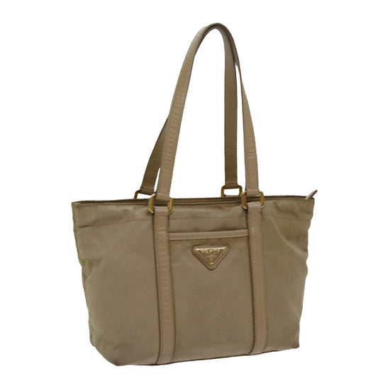 Luxury PradaTote Bag Nylon Beige 70208