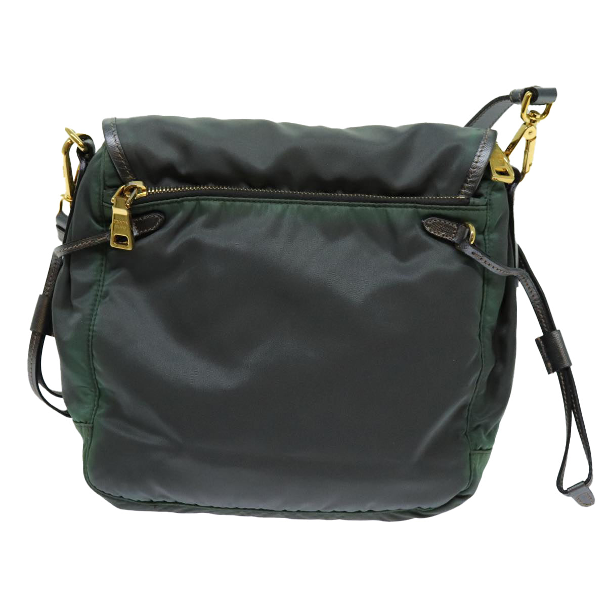 Luxury PradaShoulder Bag Nylon Khaki 70209