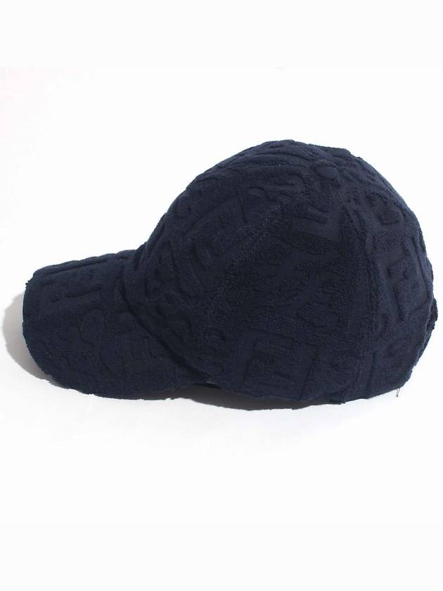 Luxury Fendi FF All Over Logo Pattern Ball Cap Blue