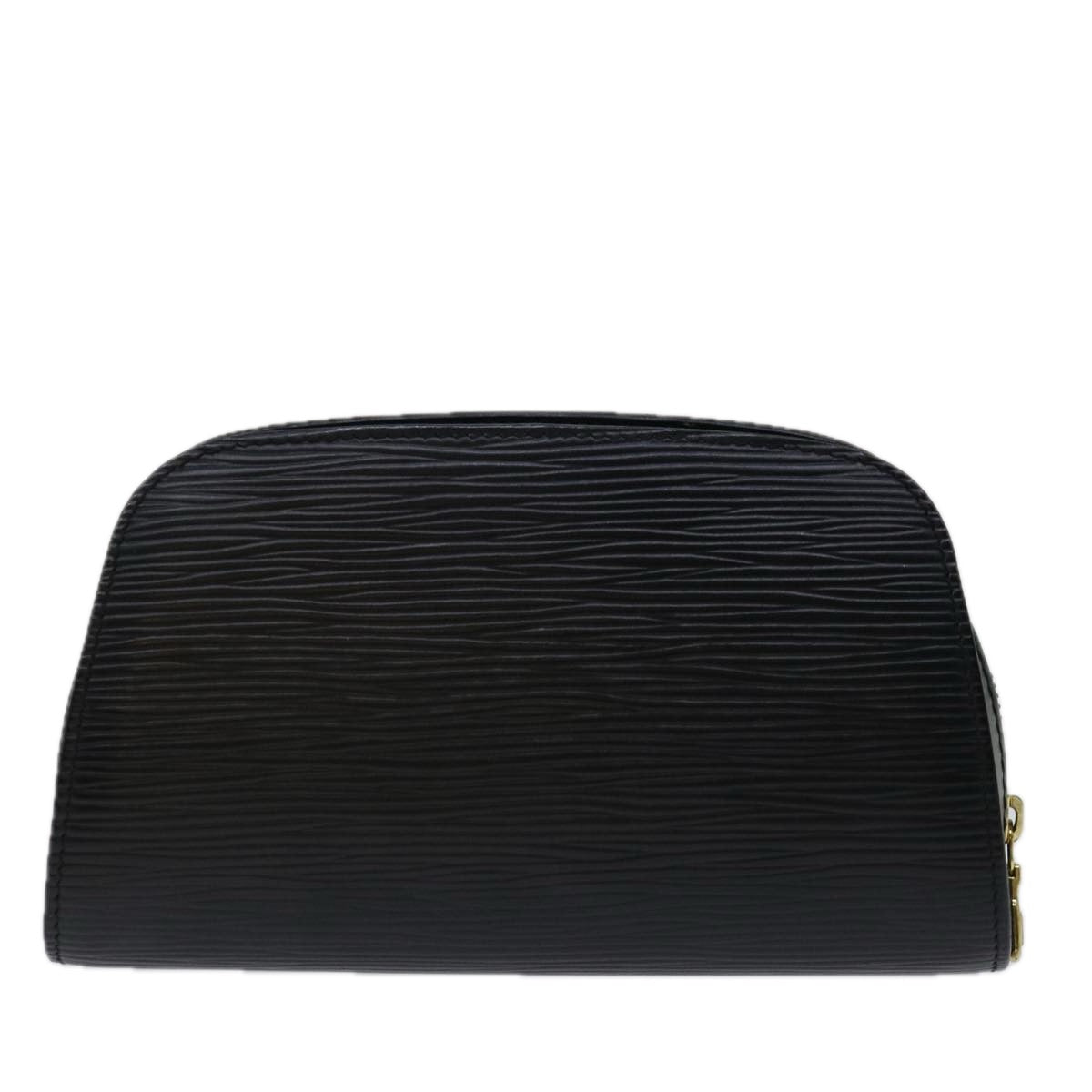 LOUIS VUITTON Epi Dauphine PM Pouch Black M48442 LV 70221