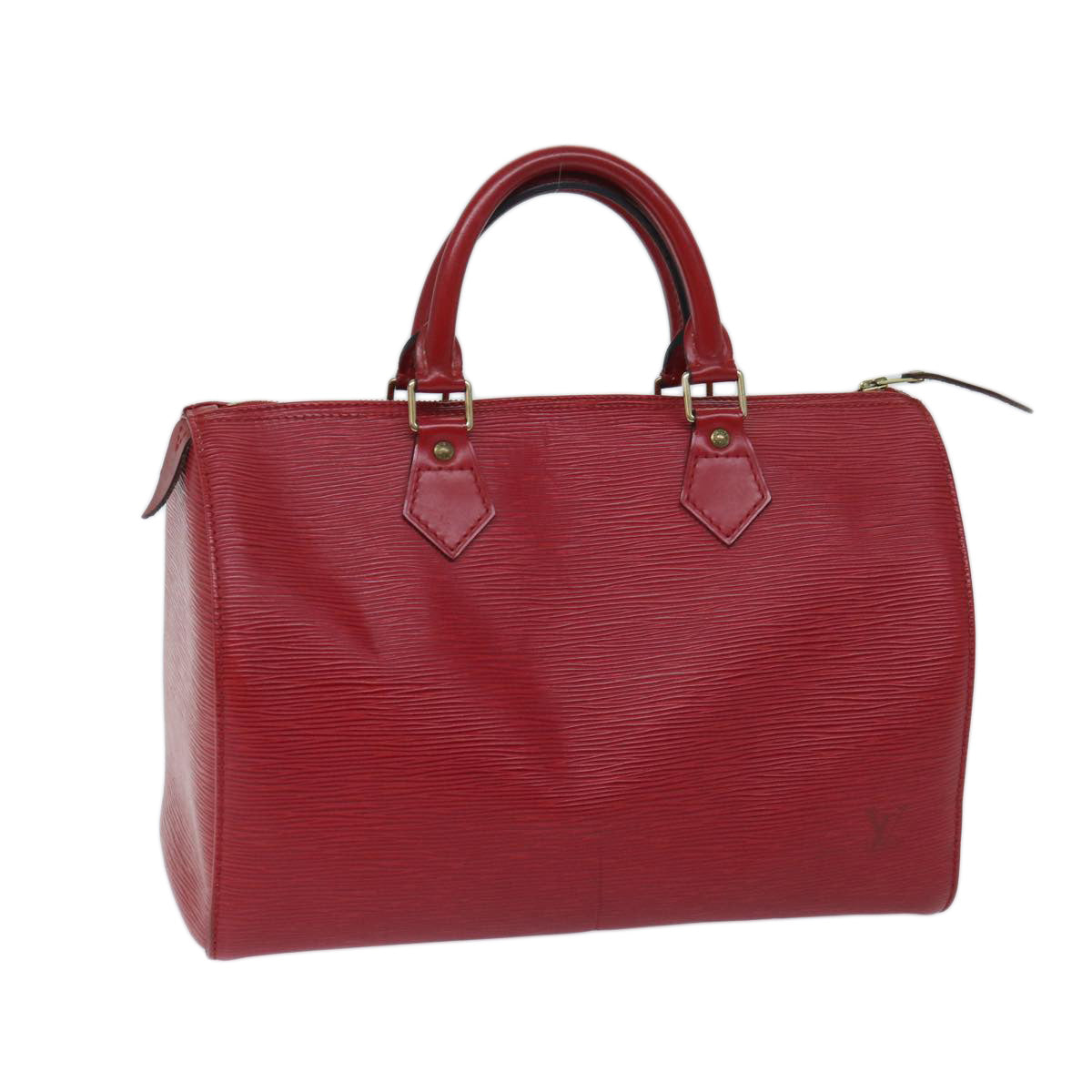LOUIS VUITTON Epi Speedy 30 Hand Bag Castilian Red M43007 LV 70228
