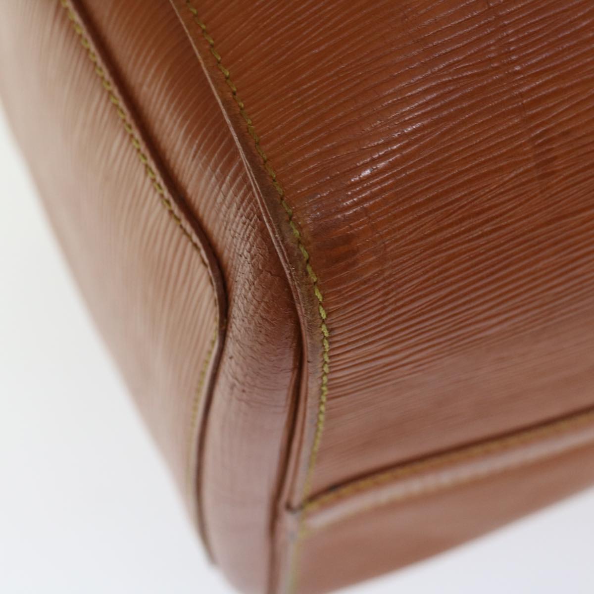 LOUIS VUITTON Epi Keepall 45 Boston Bag Brown Zipang gold M42978 LV 70234