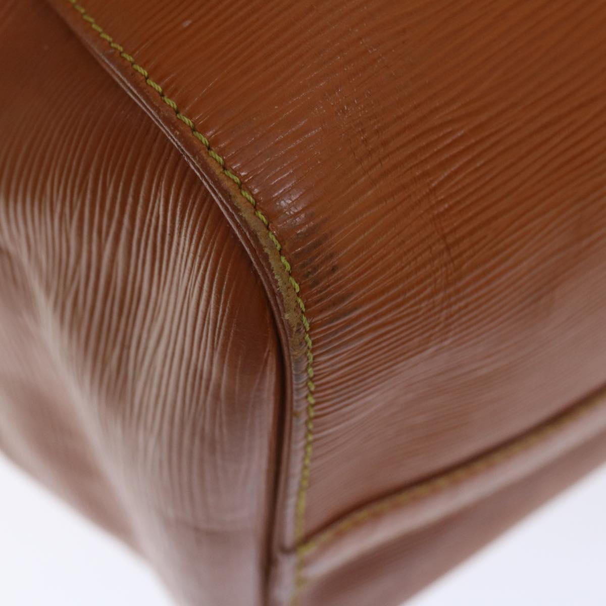 LOUIS VUITTON Epi Keepall 45 Boston Bag Brown Zipang gold M42978 LV 70234