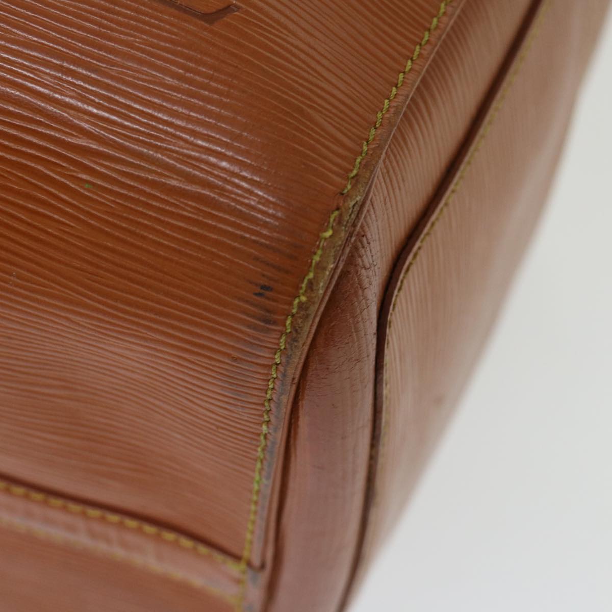 LOUIS VUITTON Epi Keepall 45 Boston Bag Brown Zipang gold M42978 LV 70234