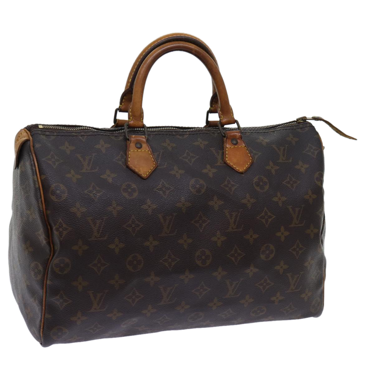 LOUIS VUITTON Monogram Speedy 35 Hand Bag M41524 LV 70237
