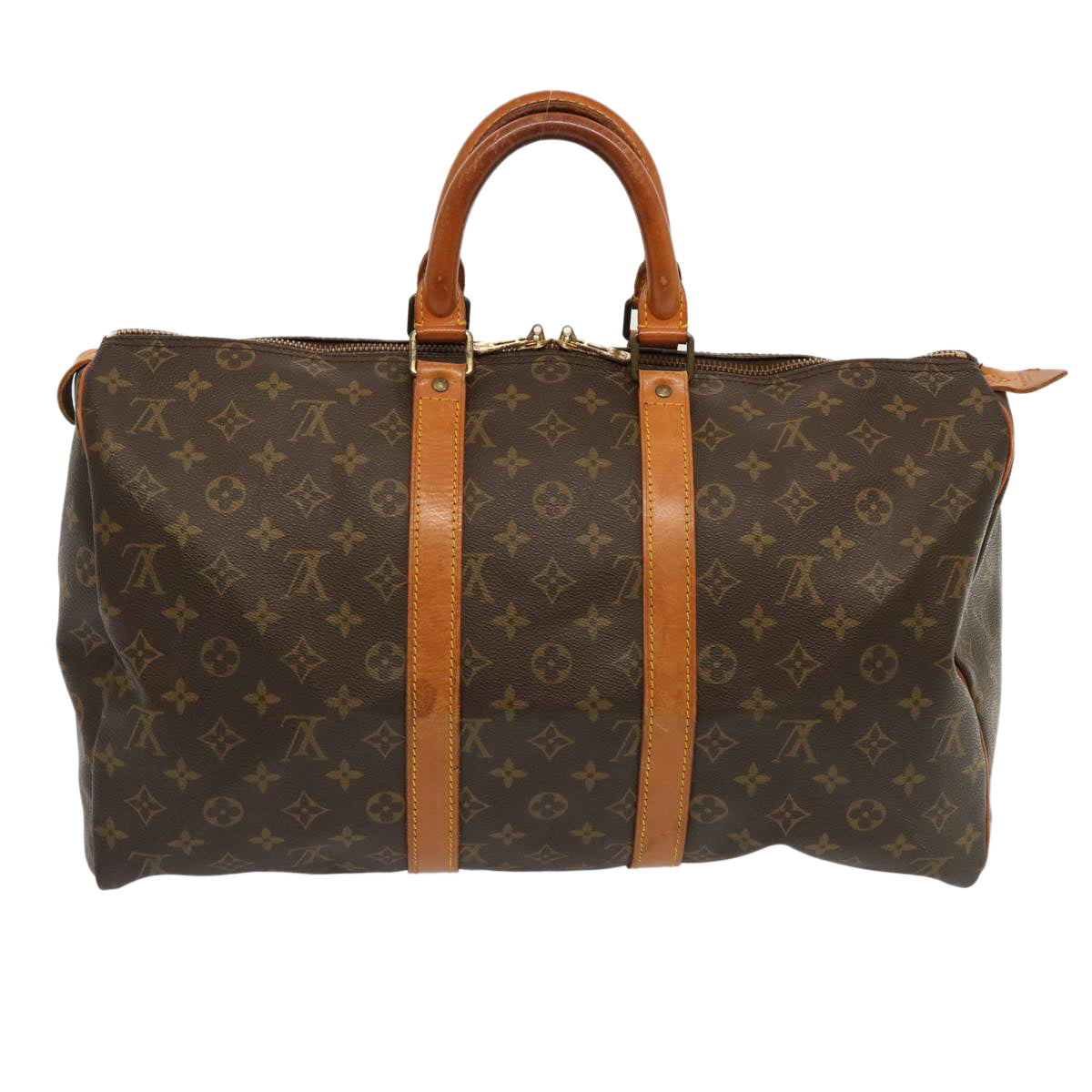 LOUIS VUITTON Monogram Keepall 45 Boston Bag M41428 LV 70239
