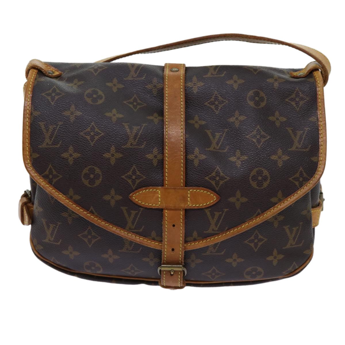 LOUIS VUITTON Monogram Saumur 30 Shoulder Bag M42256 LV 70247