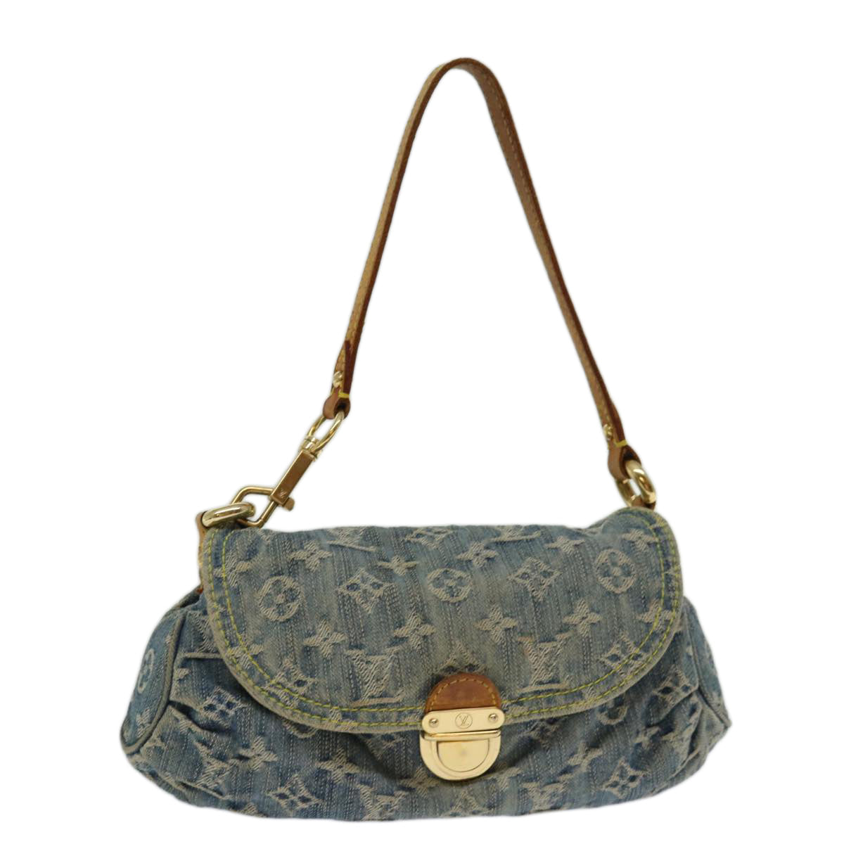 LOUIS VUITTON Monogram Denim Mini Preity Shoulder Bag Blue M95050 LV 70252