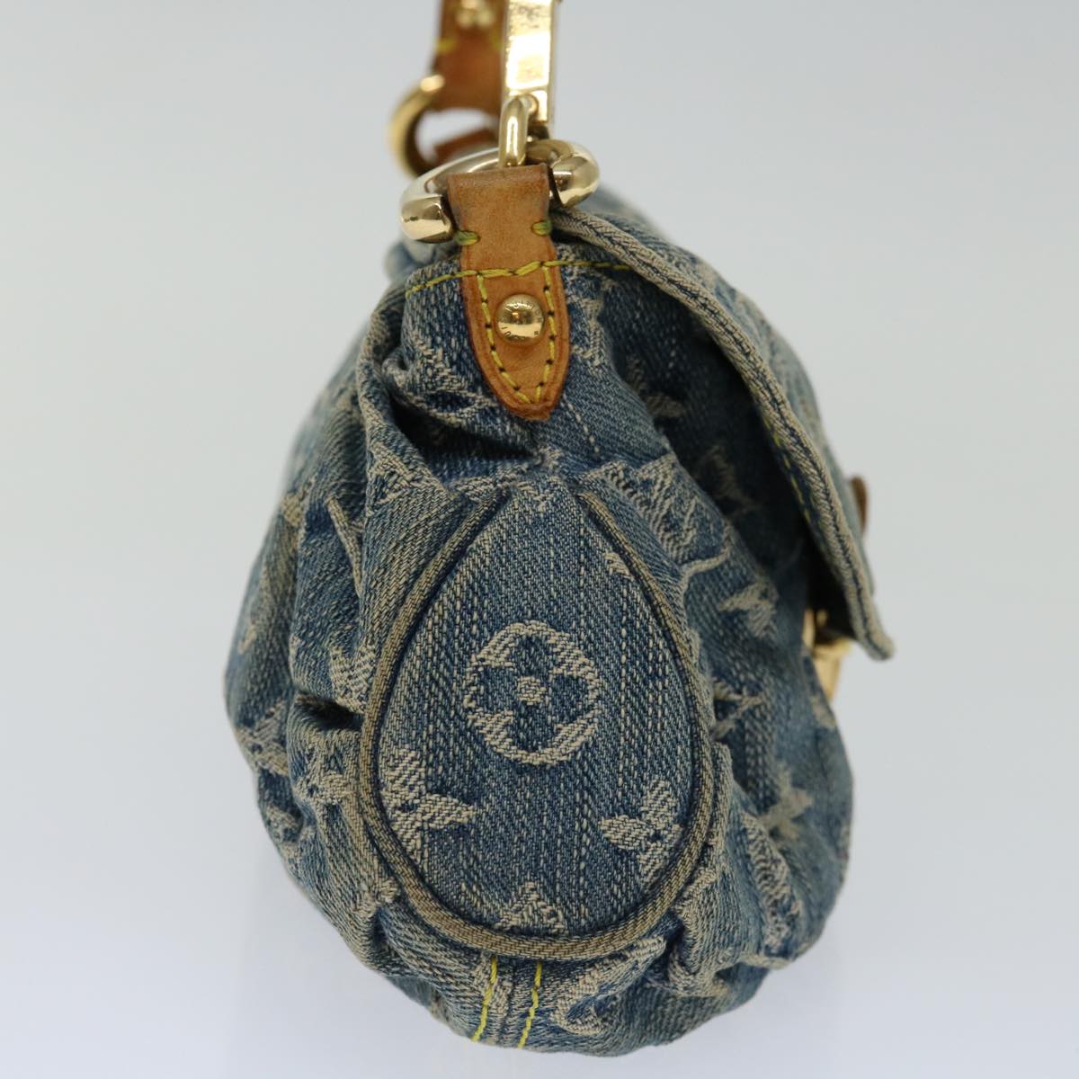 LOUIS VUITTON Monogram Denim Mini Preity Shoulder Bag Blue M95050 LV 70252
