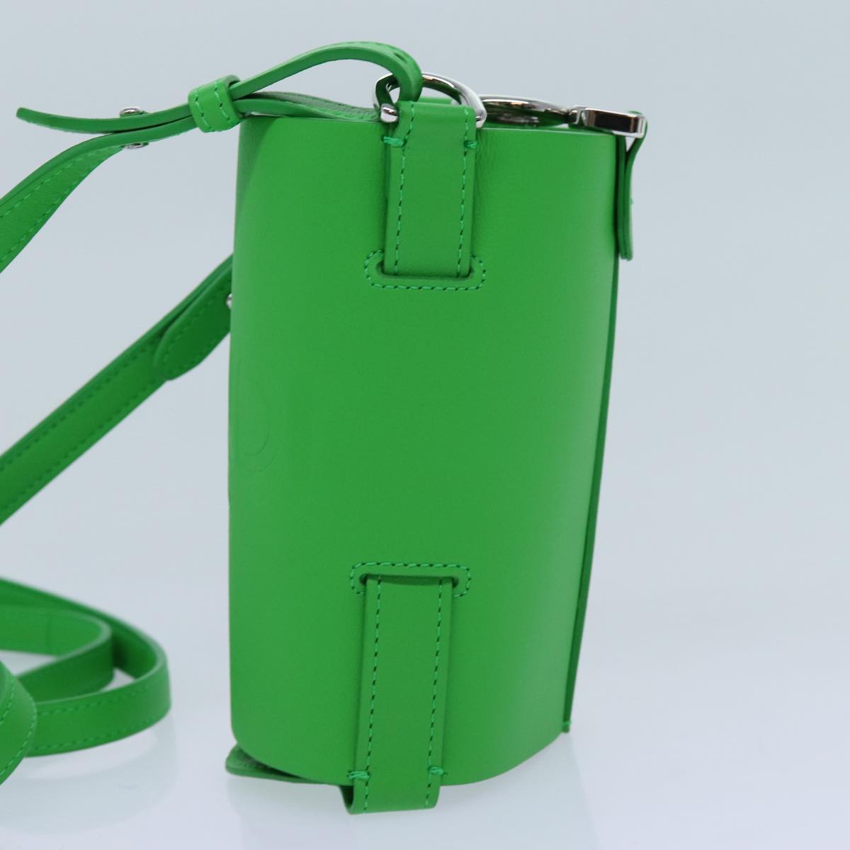 Luxury FendiBottle Holder Water bottle Leather Green70256A