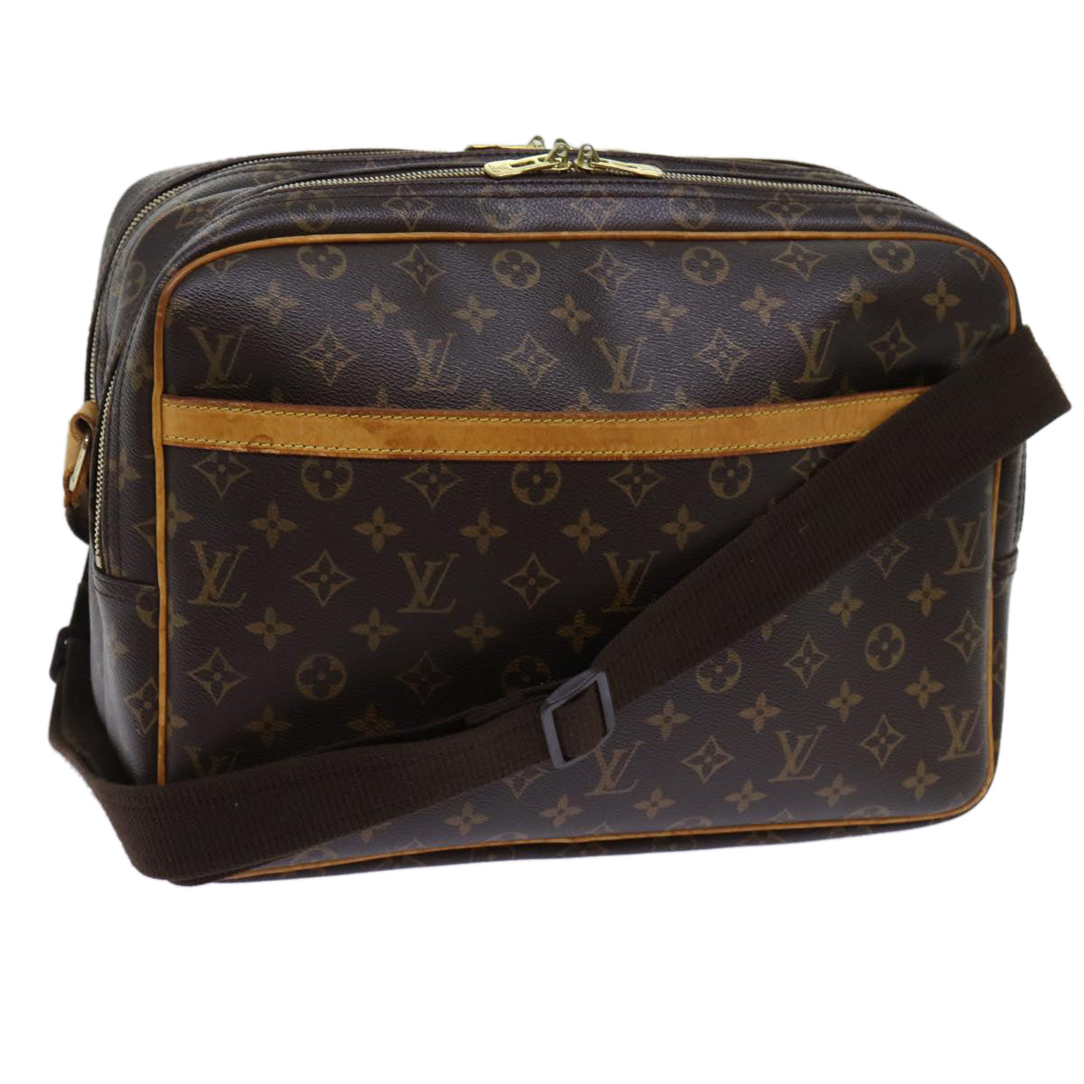 LOUIS VUITTON Monogram Reporter GM Shoulder Bag M45252 LV 70267