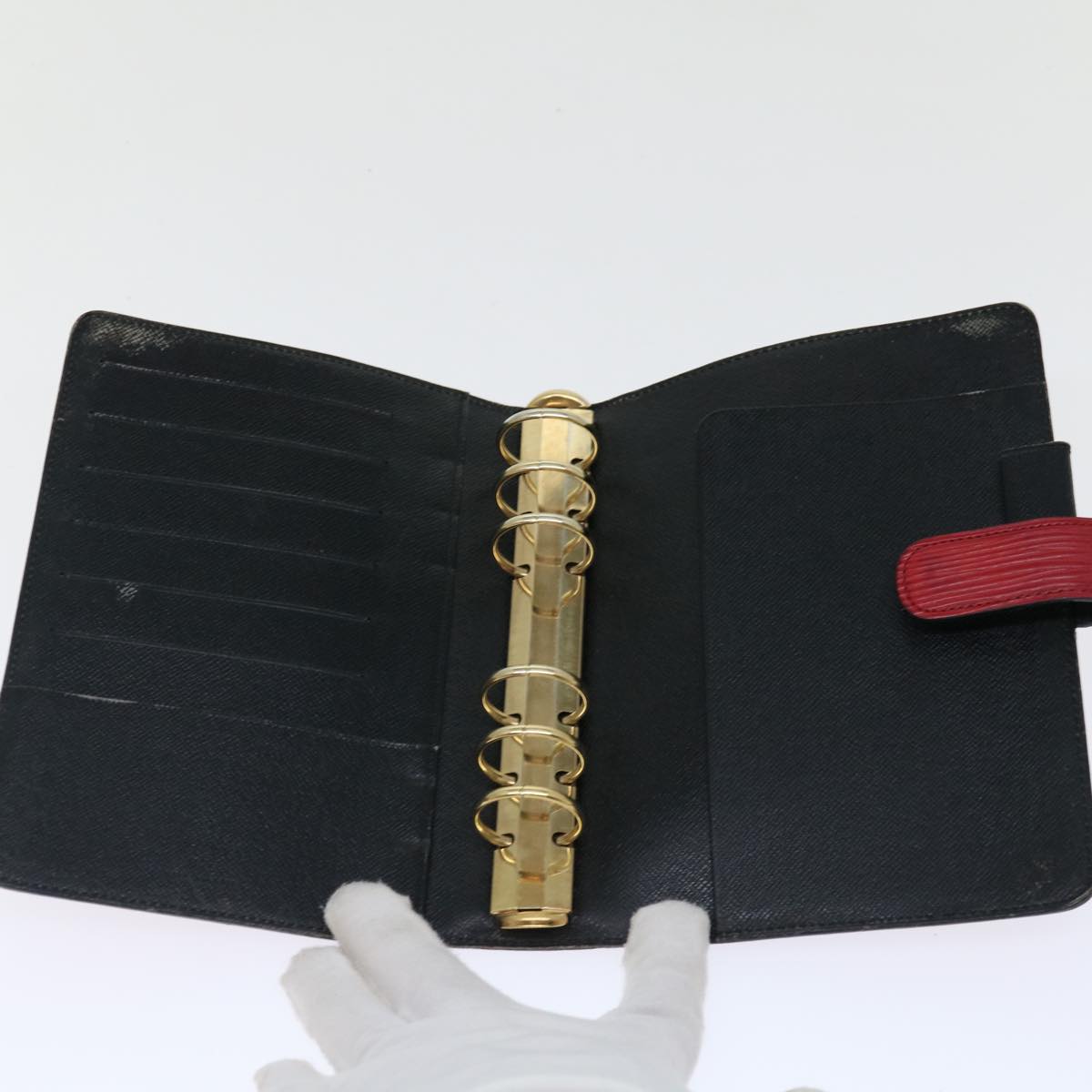 LOUIS VUITTON Epi Agenda MM Day Planner Cover Red R20047 LV 70297