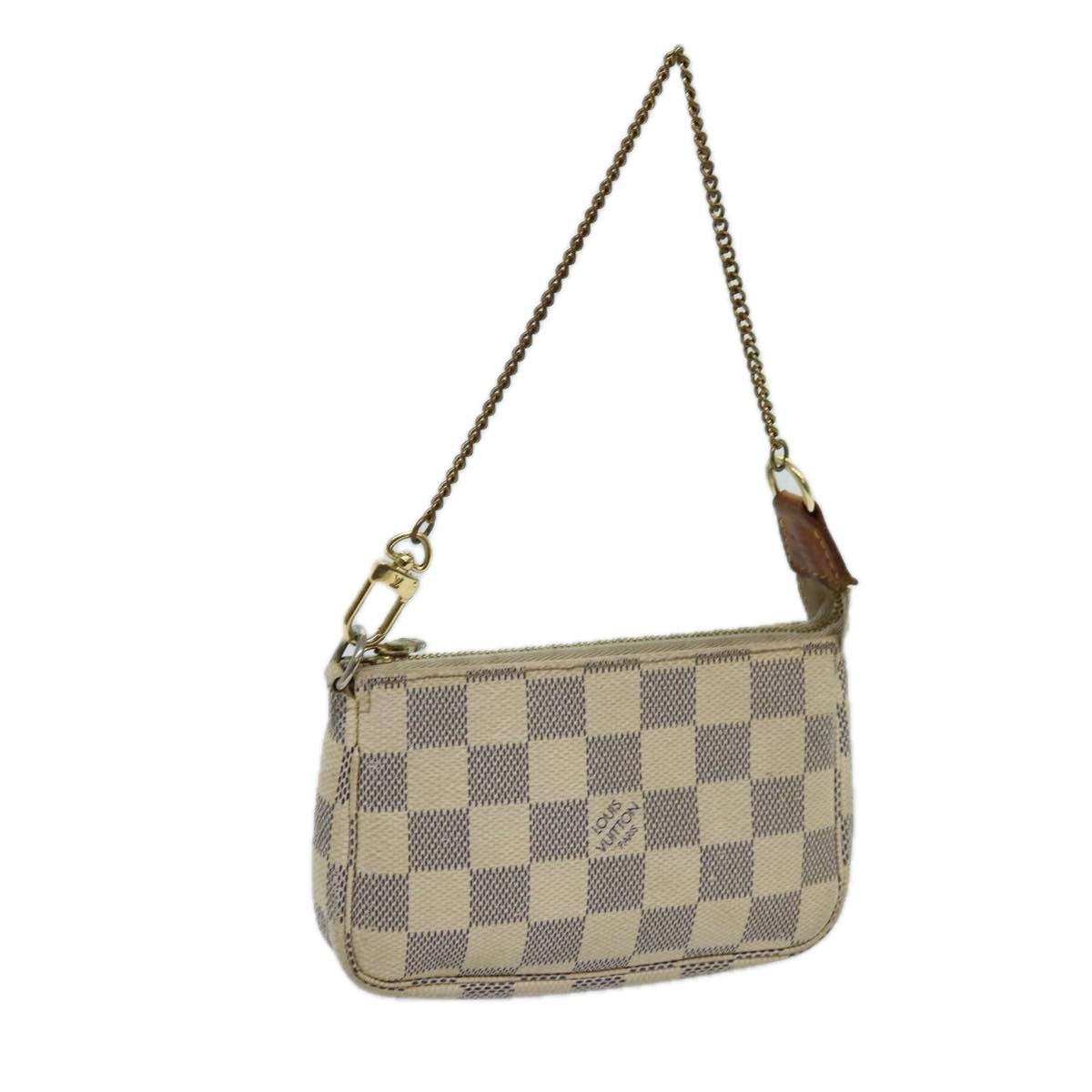 LOUIS VUITTON Damier Azur Mini Pochette Accessoires Pouch N58010 LV 70302