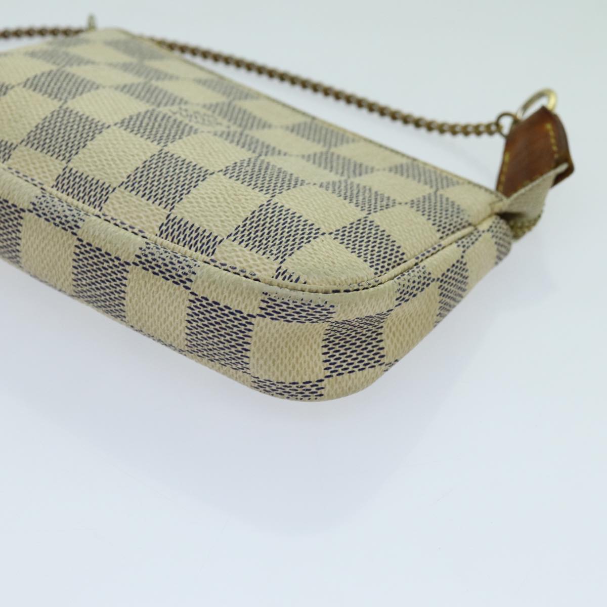 LOUIS VUITTON Damier Azur Mini Pochette Accessoires Pouch N58010 LV 70302