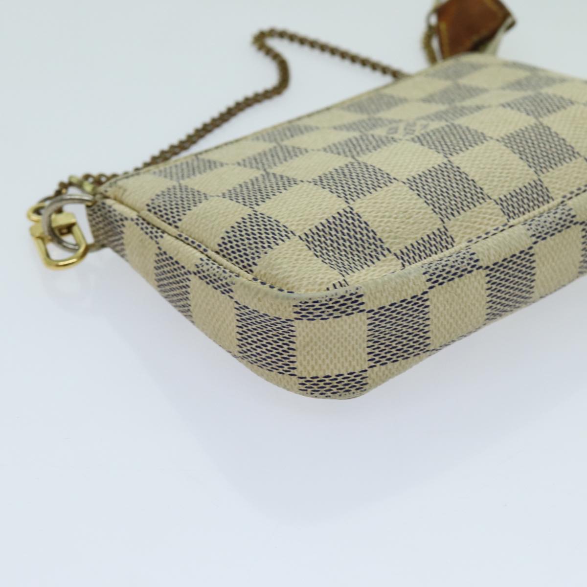 LOUIS VUITTON Damier Azur Mini Pochette Accessoires Pouch N58010 LV 70302
