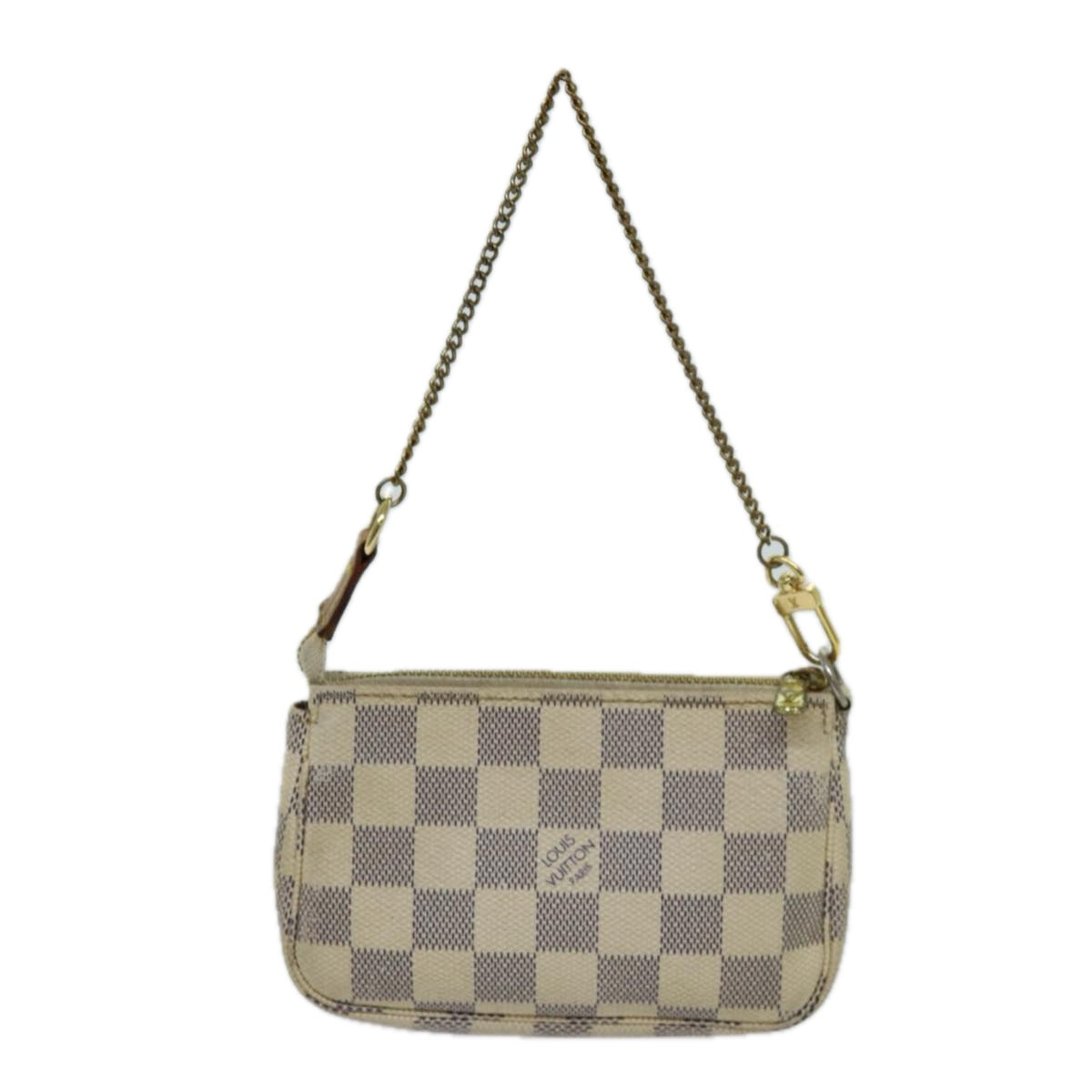 LOUIS VUITTON Damier Azur Mini Pochette Accessoires Pouch N58010 LV 70302