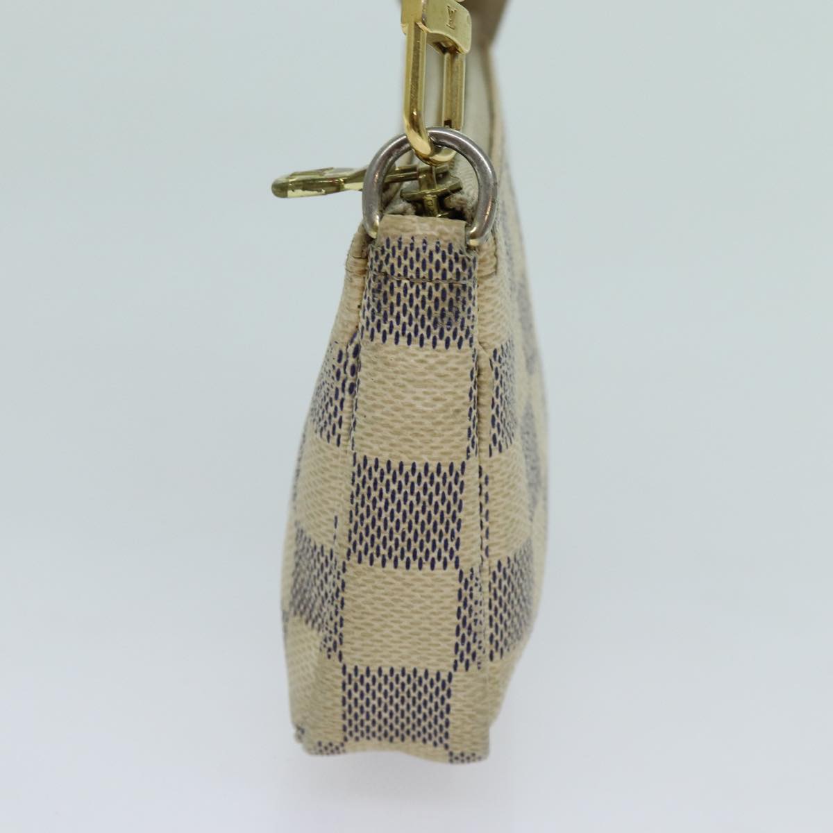 LOUIS VUITTON Damier Azur Mini Pochette Accessoires Pouch N58010 LV 70302