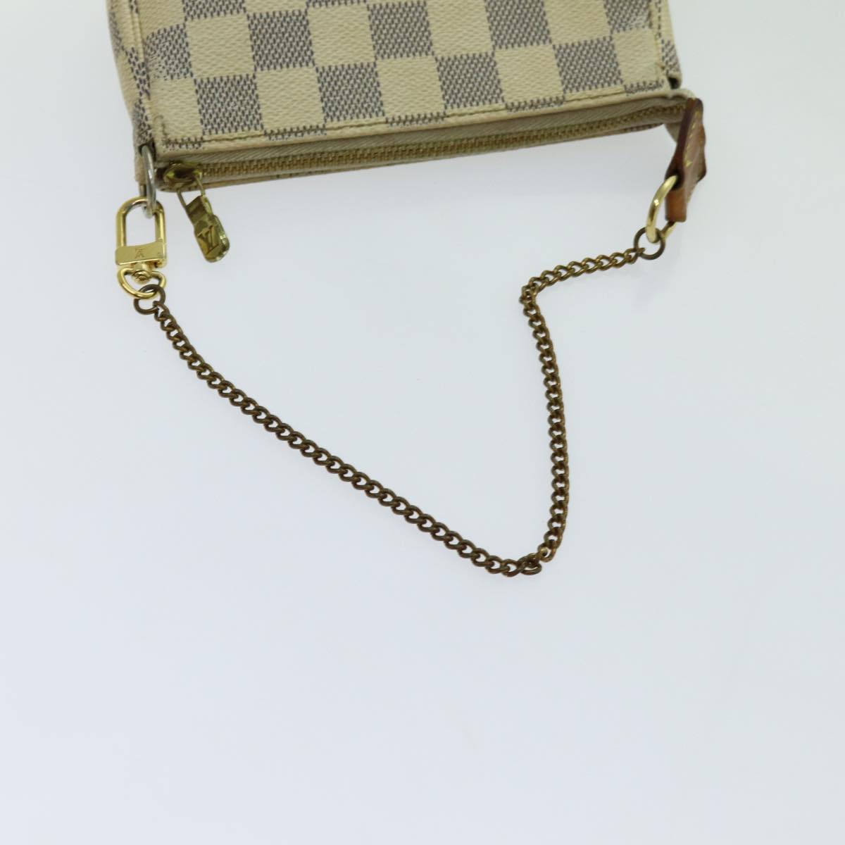 LOUIS VUITTON Damier Azur Mini Pochette Accessoires Pouch N58010 LV 70302