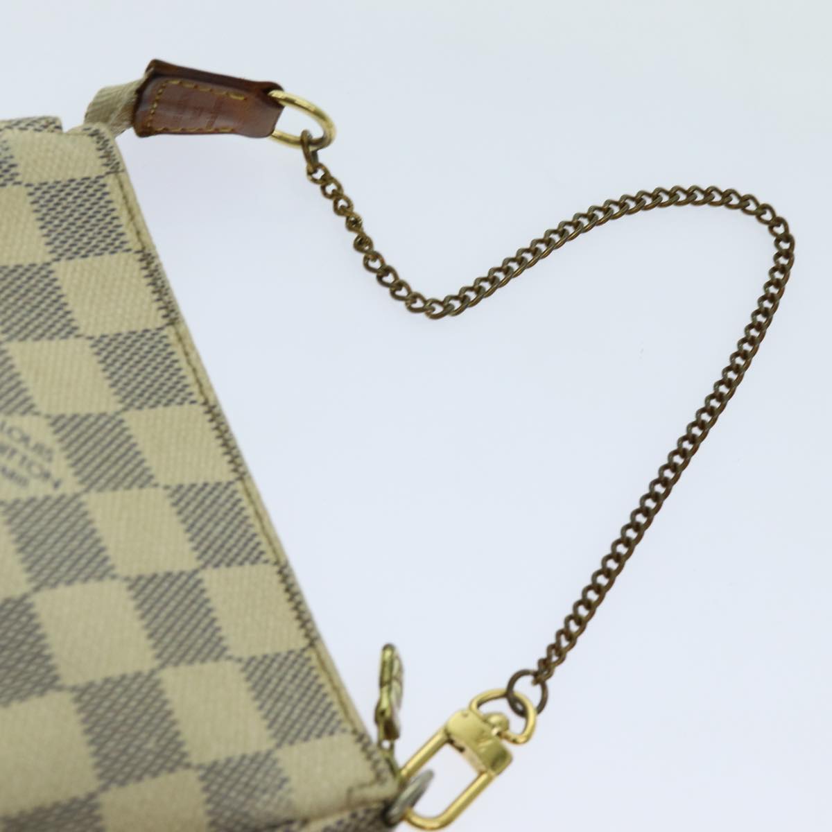 LOUIS VUITTON Damier Azur Mini Pochette Accessoires Pouch N58010 LV 70302