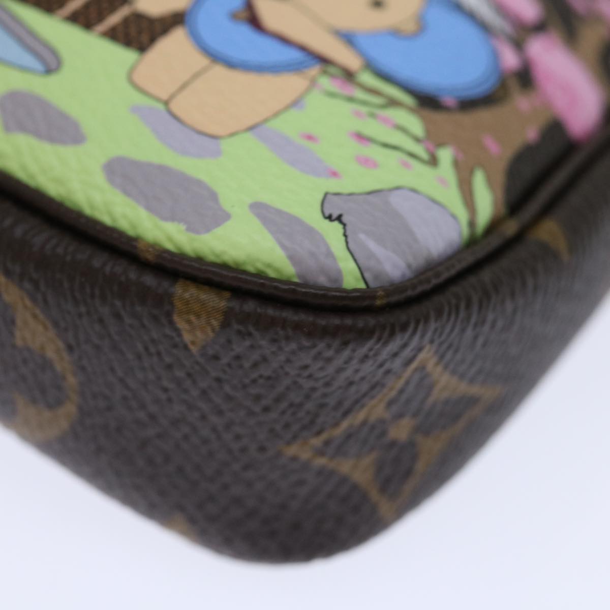 LOUIS VUITTON Monogram Vivienne Mini Pochette Pouch M45905 LV 70308A