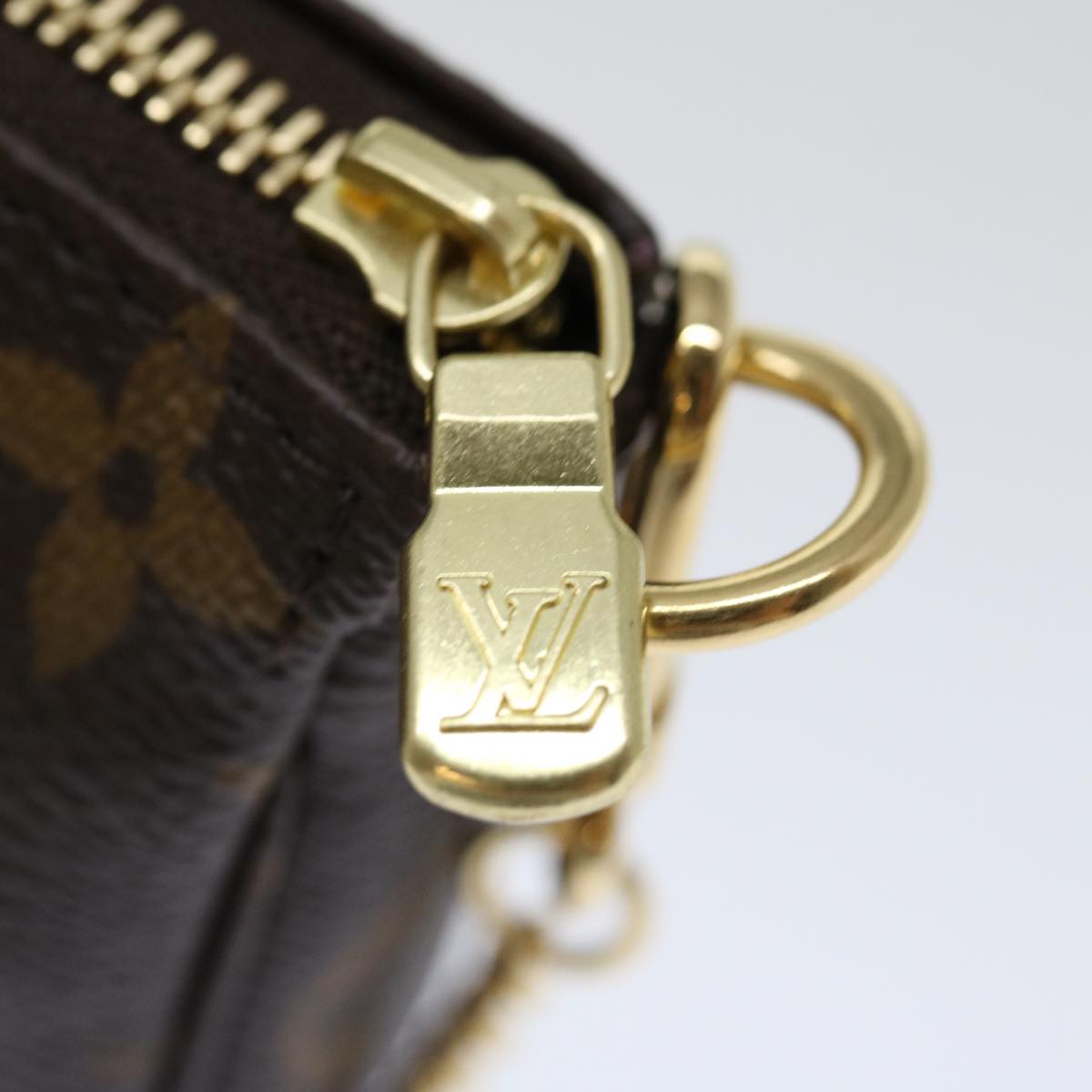 LOUIS VUITTON Monogram Vivienne Mini Pochette Pouch M45905 LV 70308A