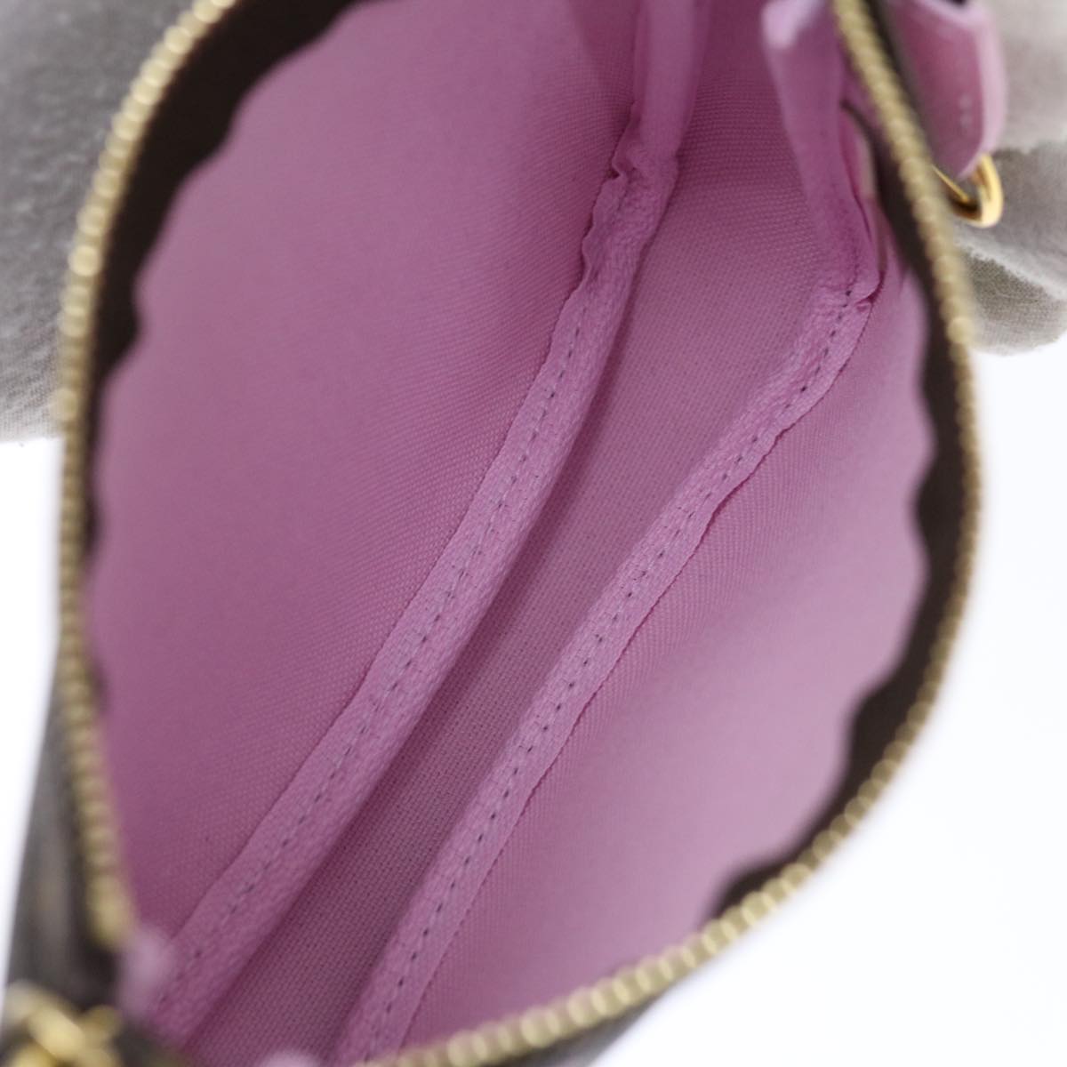 LOUIS VUITTON Monogram Vivienne Mini Pochette Pouch M45905 LV 70308A