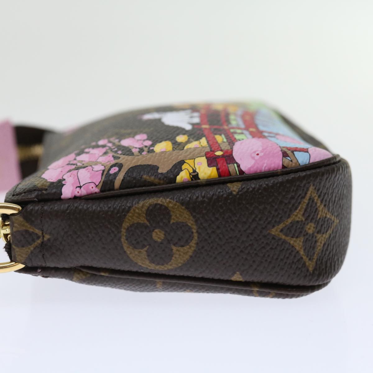 LOUIS VUITTON Monogram Vivienne Mini Pochette Pouch M45905 LV 70308A