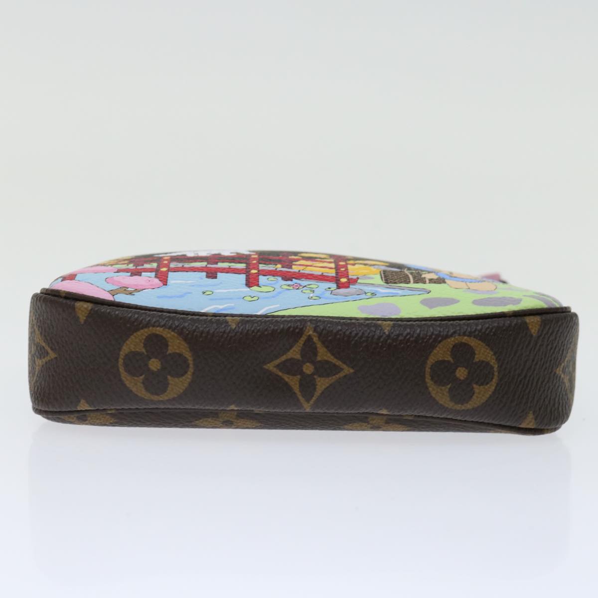 LOUIS VUITTON Monogram Vivienne Mini Pochette Pouch M45905 LV 70308A