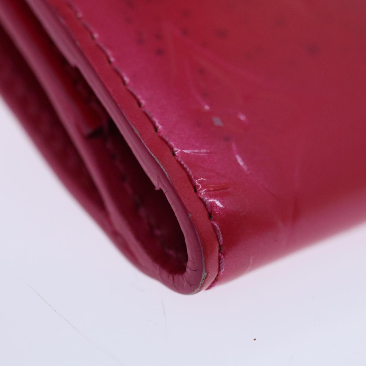 LOUIS VUITTON Monogram Vernis Ludlow Wallet Pink Fuchsia M91244 LV 70312