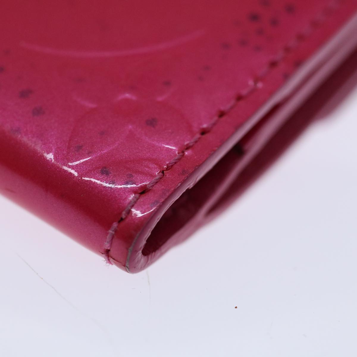 LOUIS VUITTON Monogram Vernis Ludlow Wallet Pink Fuchsia M91244 LV 70312