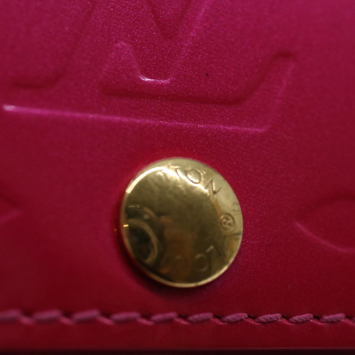 LOUIS VUITTON Monogram Vernis Ludlow Wallet Pink Fuchsia M91244 LV 70312