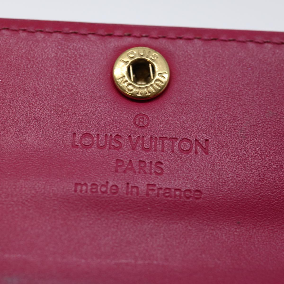 LOUIS VUITTON Monogram Vernis Ludlow Wallet Pink Fuchsia M91244 LV 70312