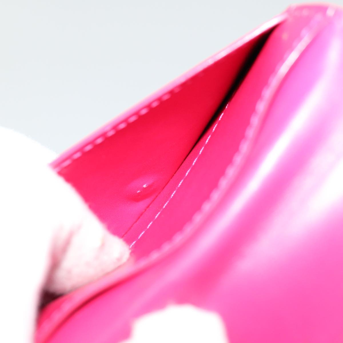 LOUIS VUITTON Monogram Vernis Ludlow Wallet Pink Fuchsia M91244 LV 70312