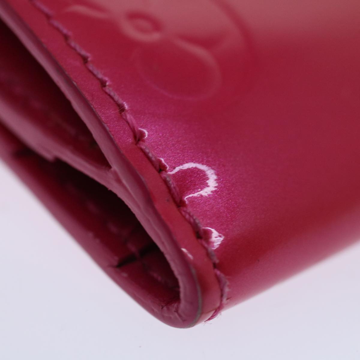 LOUIS VUITTON Monogram Vernis Ludlow Wallet Pink Fuchsia M91244 LV 70312