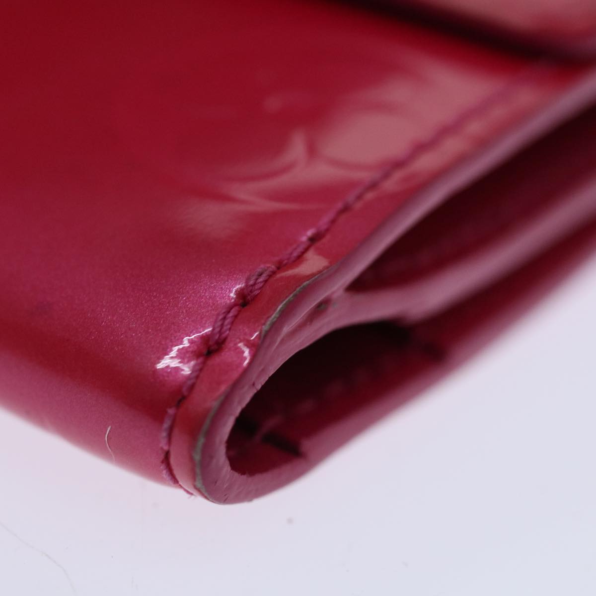 LOUIS VUITTON Monogram Vernis Ludlow Wallet Pink Fuchsia M91244 LV 70312