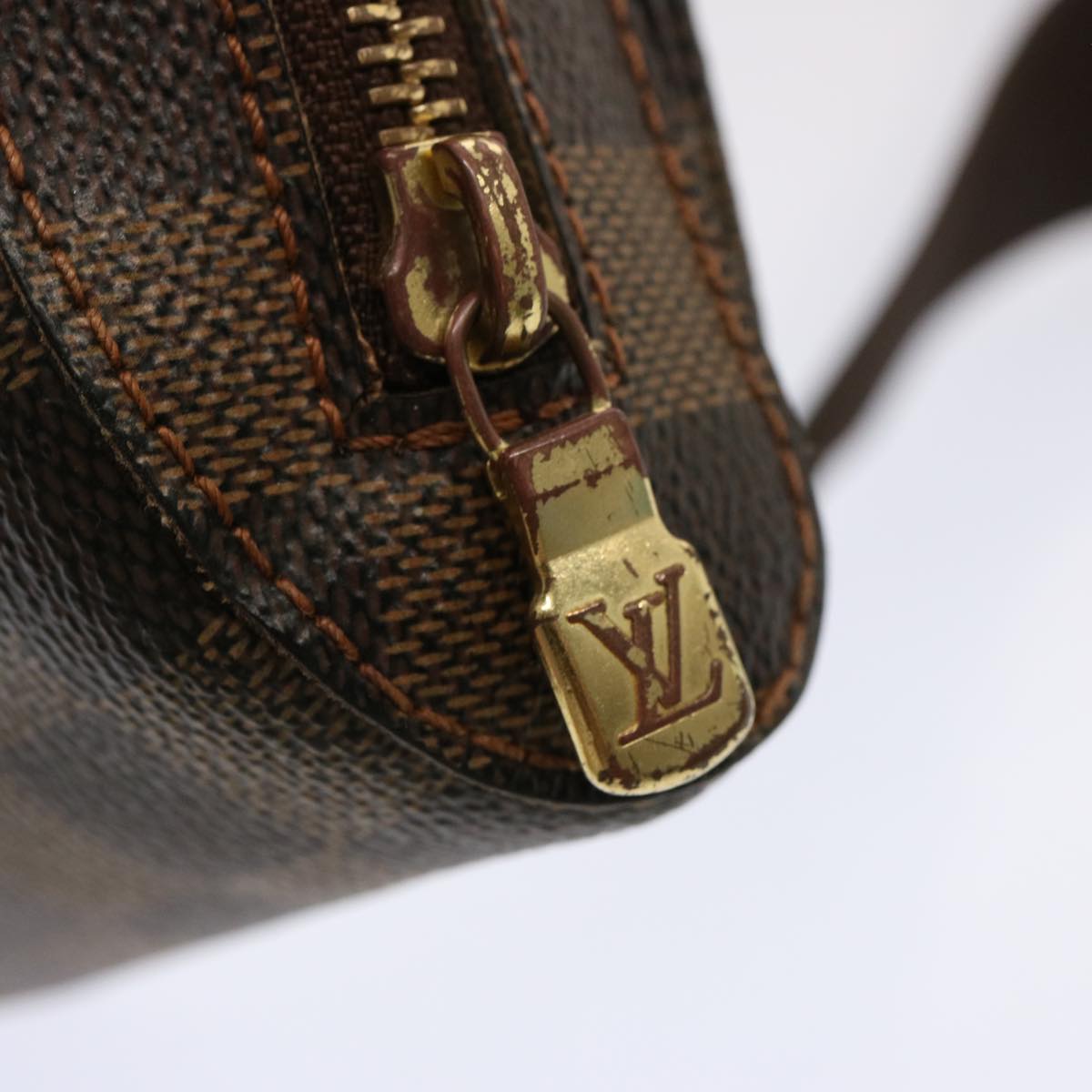 LOUIS VUITTON Damier Ebene Geronimos Shoulder Bag N51994 LV 70326