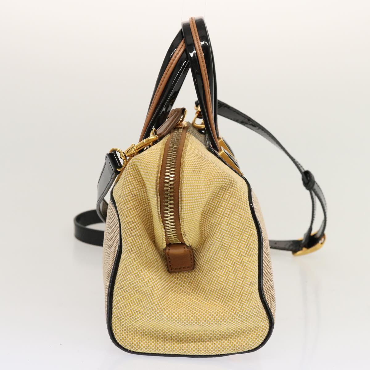 Luxury FendiHand Bag Canvas 2way Beige70343