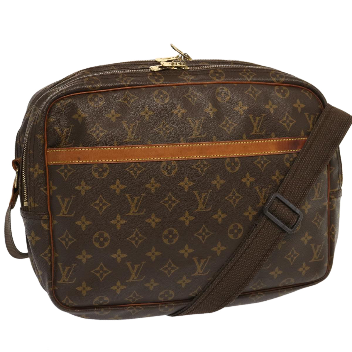 LOUIS VUITTON Monogram Reporter GM Shoulder Bag M45252 LV 70363