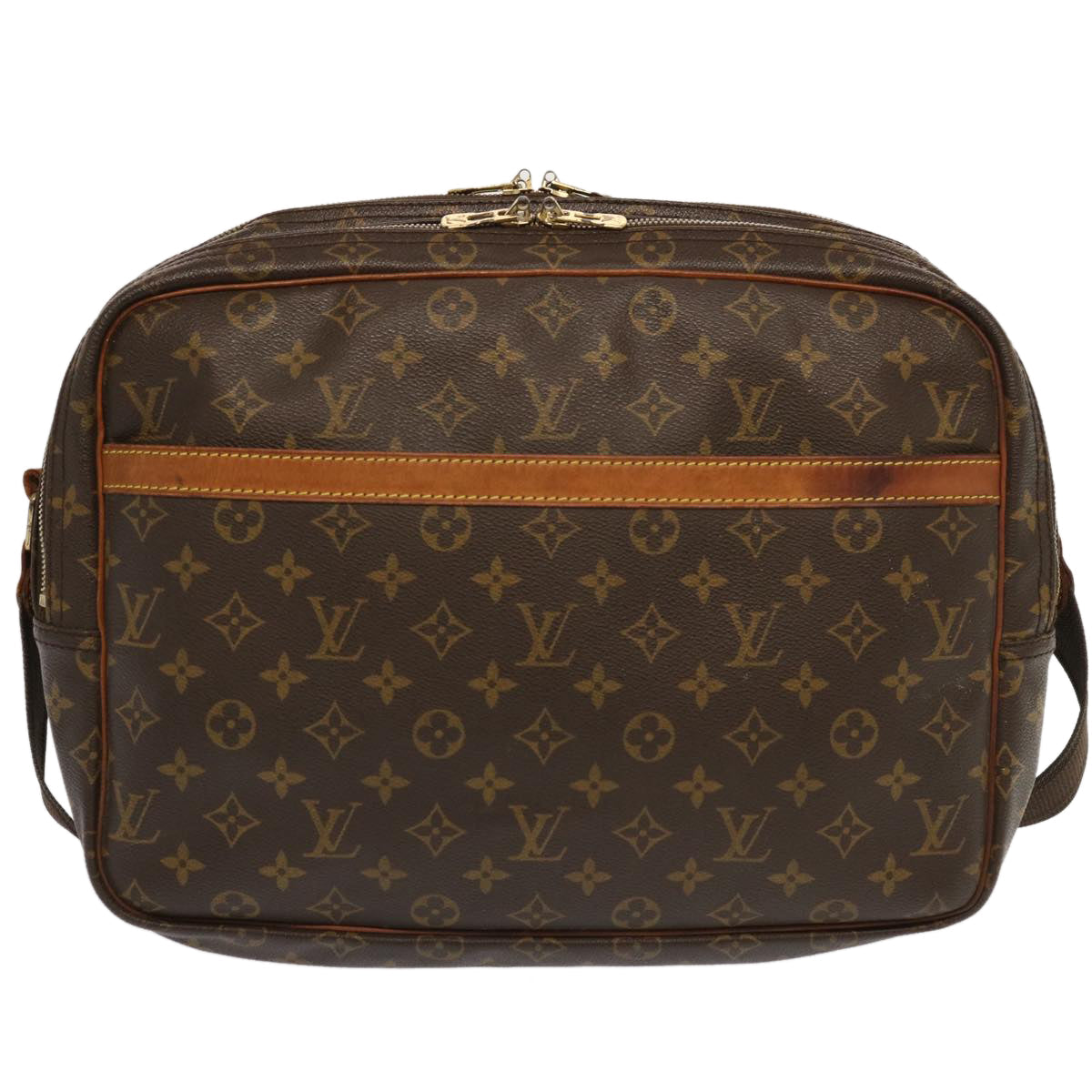 LOUIS VUITTON Monogram Reporter GM Shoulder Bag M45252 LV 70363