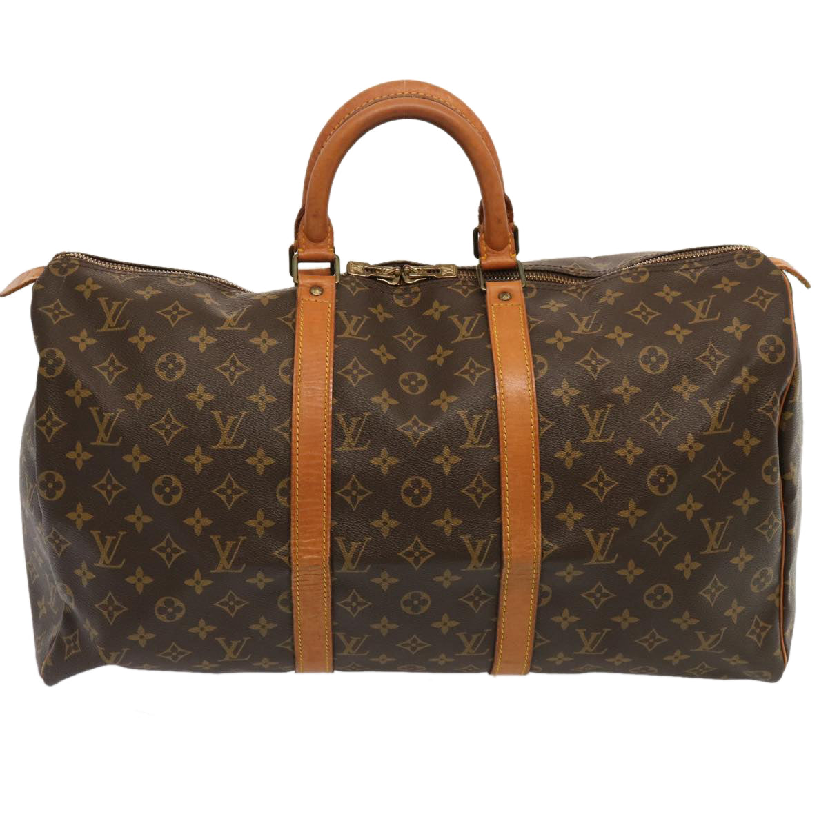 LOUIS VUITTON Monogram Keepall 50 Boston Bag M41426 LV 70369