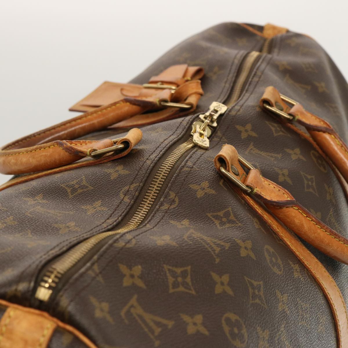 LOUIS VUITTON Monogram Keepall Bandouliere 55 Boston Bag M41414 LV 70372