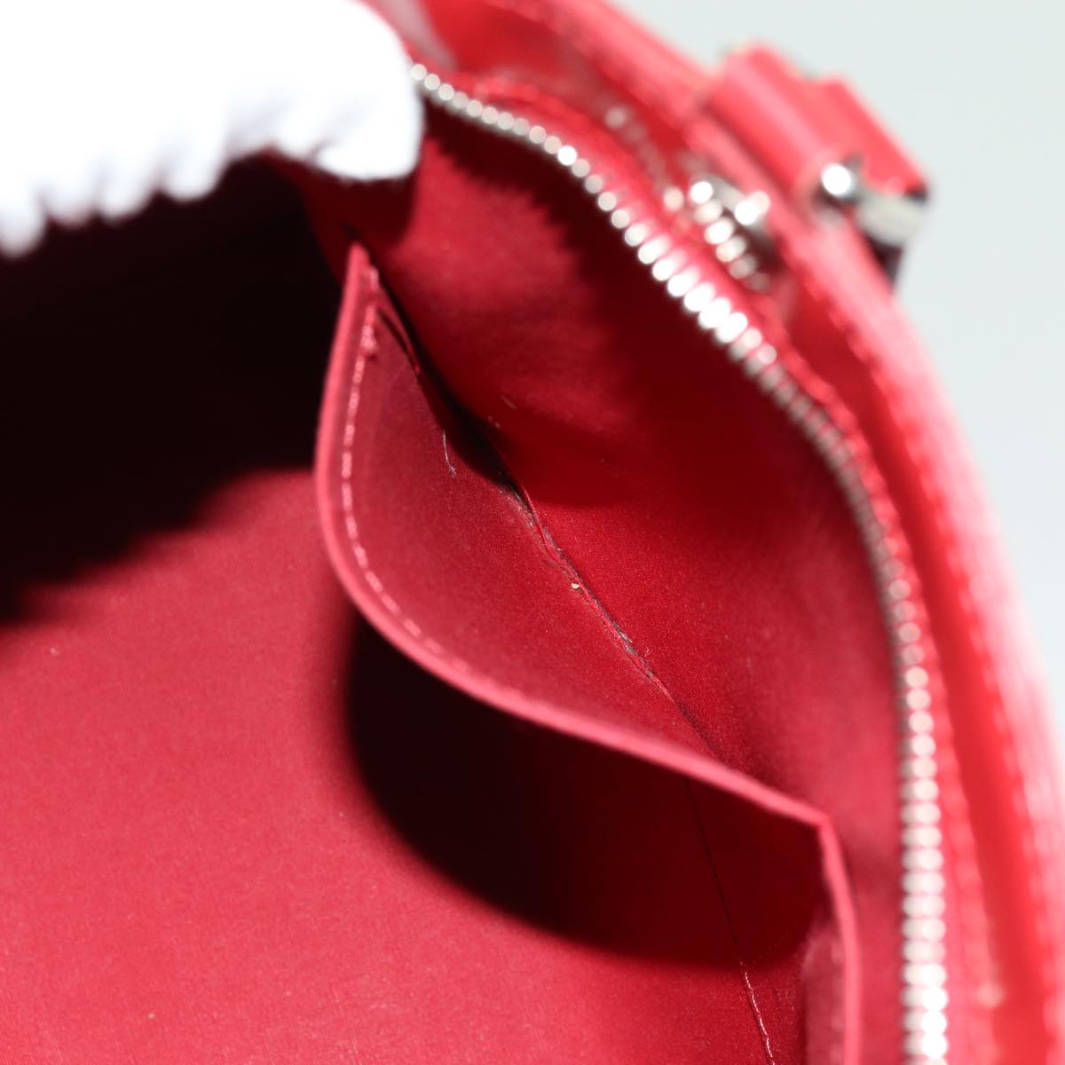 LOUIS VUITTON Epi Blair MM Hand Bag 2way Red Car Mine M4030E LV 70380