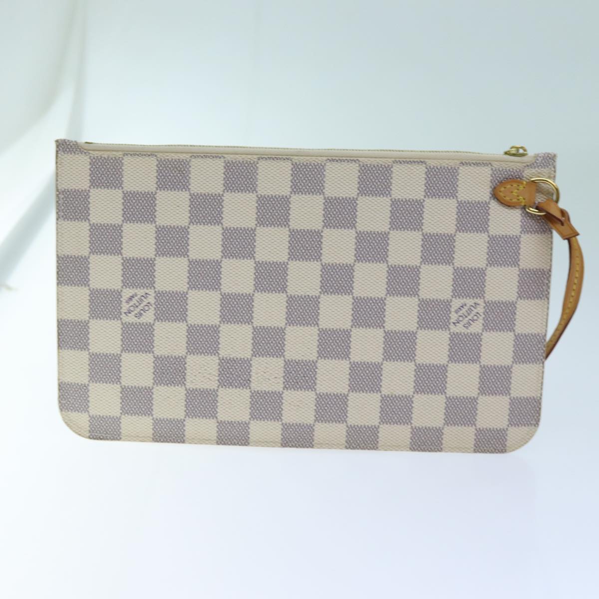 LOUIS VUITTON Damier Azur Neverfull MM Tote Bag N41605 LV 70414
